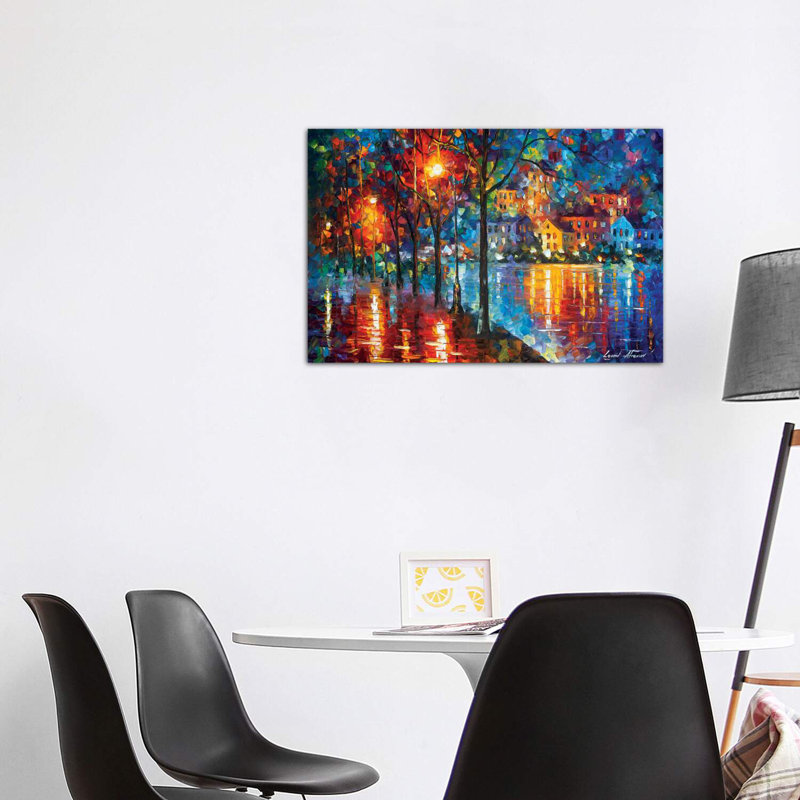 «Cold Emotion» par Leonid Afremov, reproduction d'art sur toile tendue, H 32 po x l 48 po x 1,5 po, Toile tendue