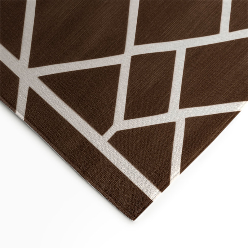 Tapis brun intérieur et extérieur Trellis, Rectangle 9 pi x 12 pi