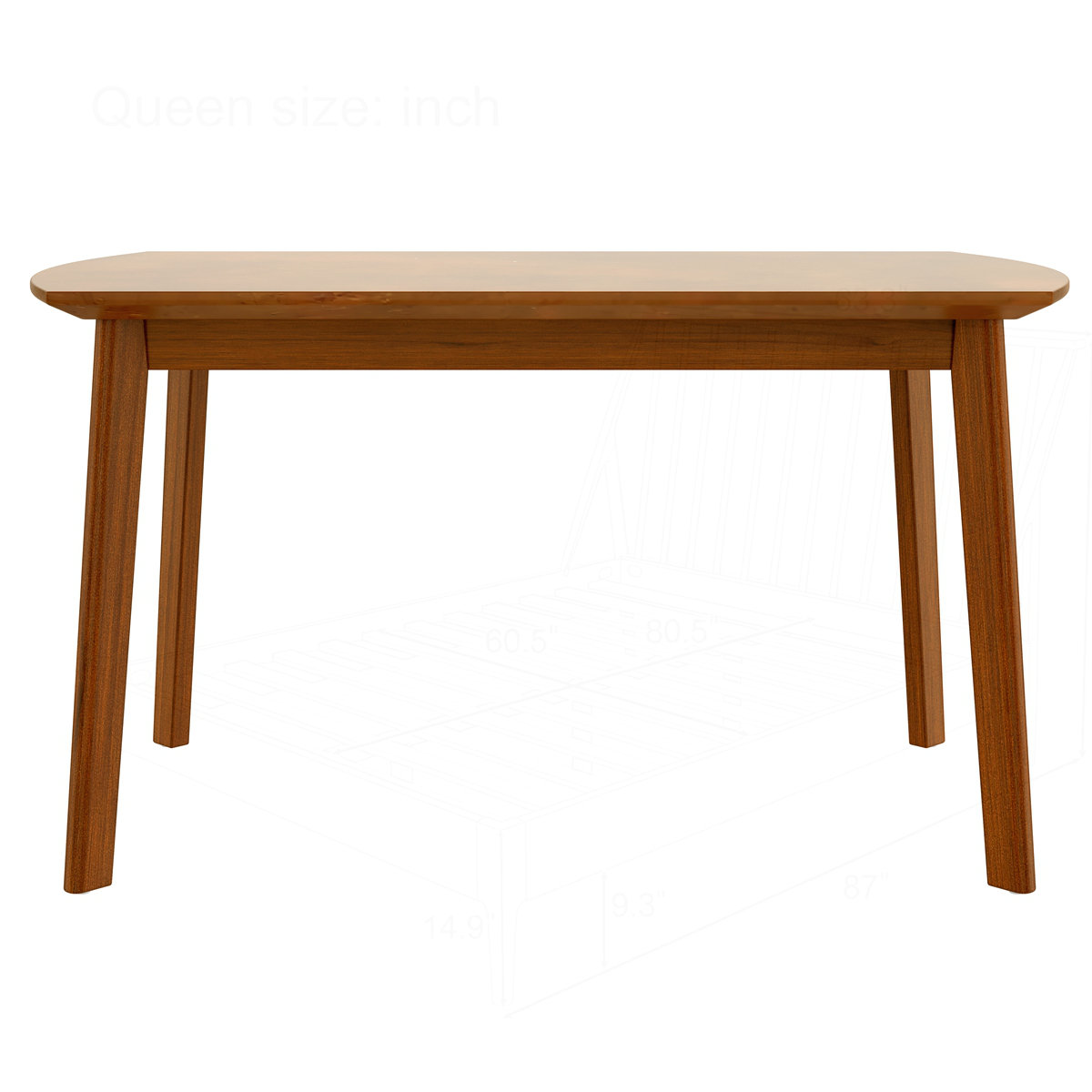 George Oliver 47 Inch Mid Century Modern Dining Table | Wayfair