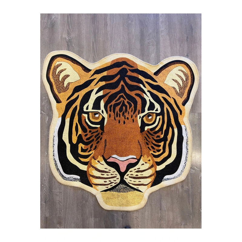 Tiger Figured Carpet, Novelty 2'8" x 2'8"