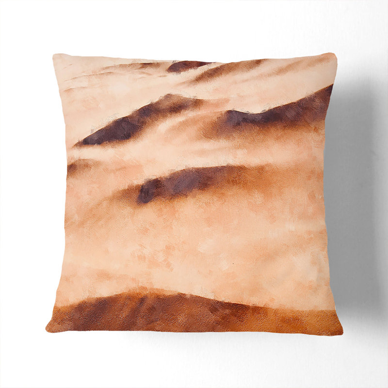 Sand Dune Ripples Scatter Cushion, 40cm H x 40cm W x 15cm D, Black
