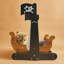  Lit pour chat 22 '' H Pirate Ship, coque berçante, conception berçante douce-129577300