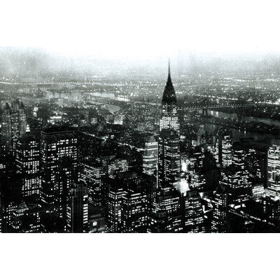 " Manhattan At Night Rich Black "