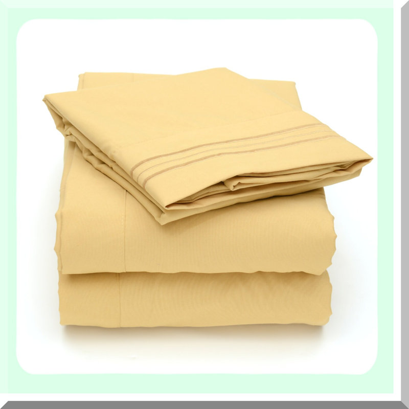 Luxury Comfort 2000 Thread Count Deep Pocket Bed Sheet Set - Soft & Durable - 4 Piece Set, Full Sheet Set, Multicolor