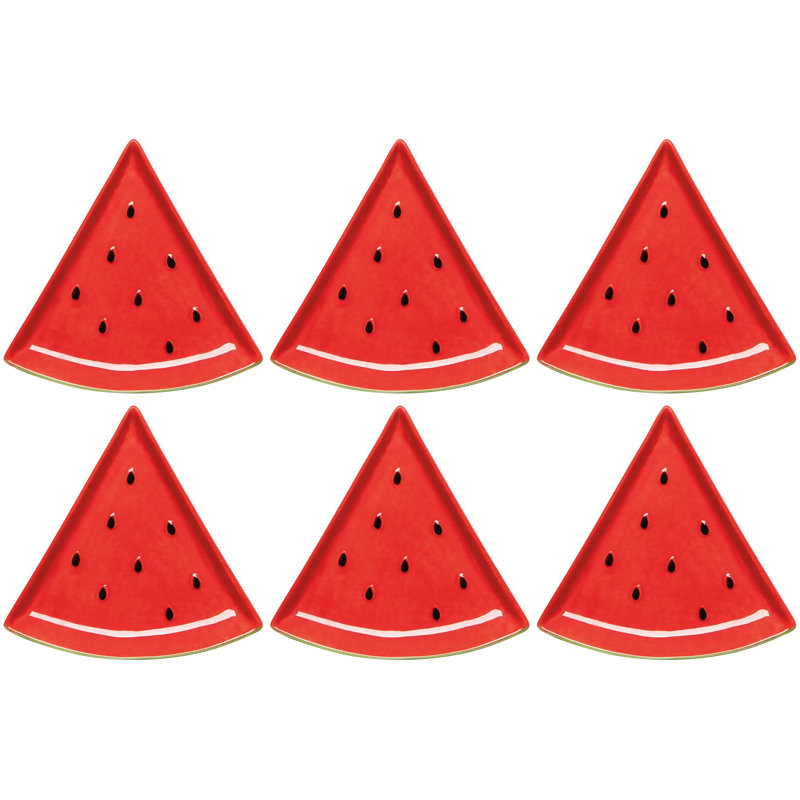 Set of 6 Shaped Dish Melon Pop