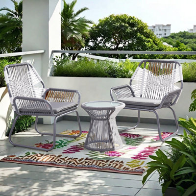 Mazzeo 2 - Person Patio Conversation Sets with Cushions