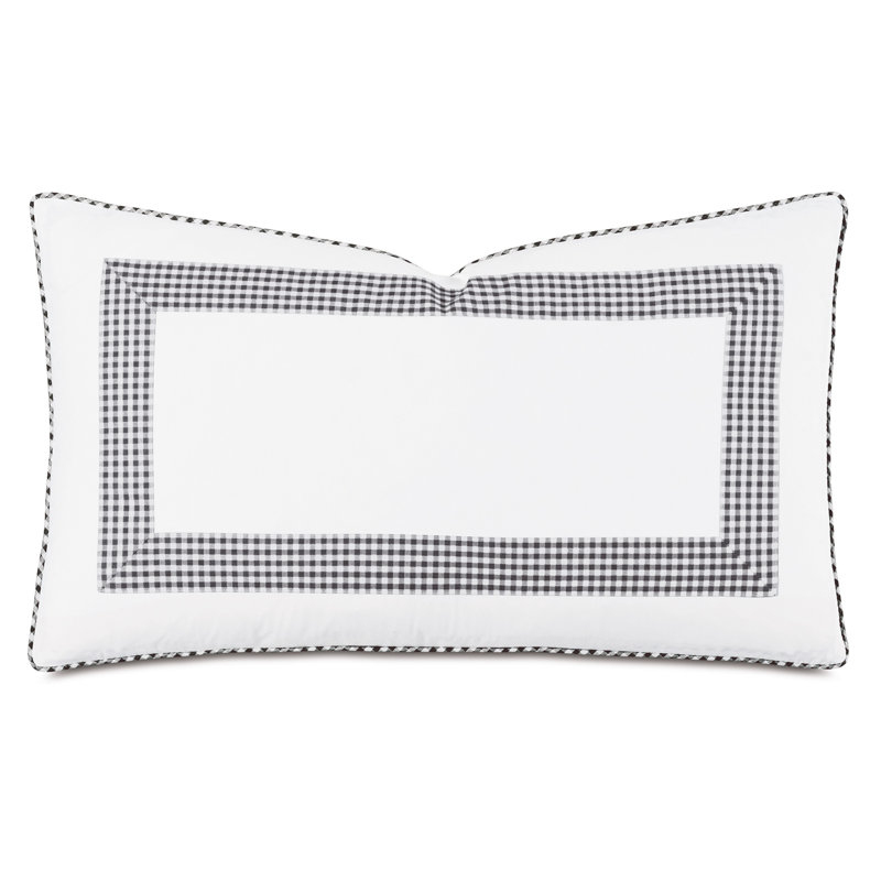 Malaya Lumbar Pillow Cover & Insert, Black