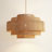 Starry Outdoor Rattan Pendant Light - Large Natural Resin Tiered 1-Light Handwoven Adjustable Outdoor Ceiling Light For Entryway, Covered Patio In Traditional, Coastal & Country Style-719415842-628856135