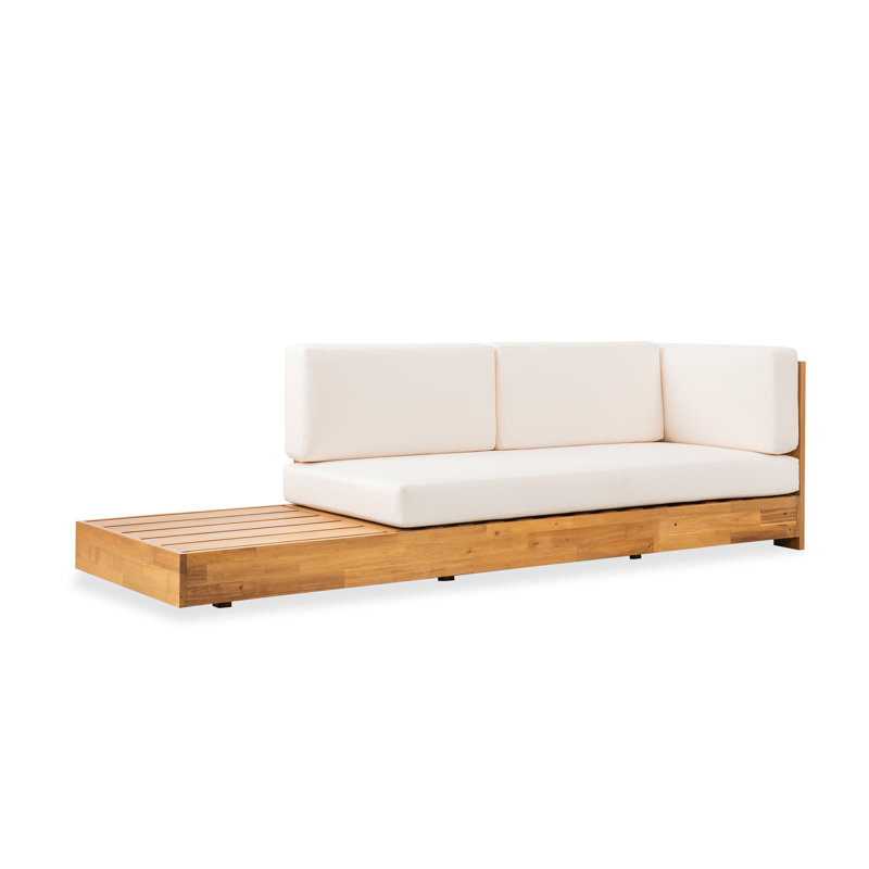 Causeuse d'extérieur en bois massif Witt