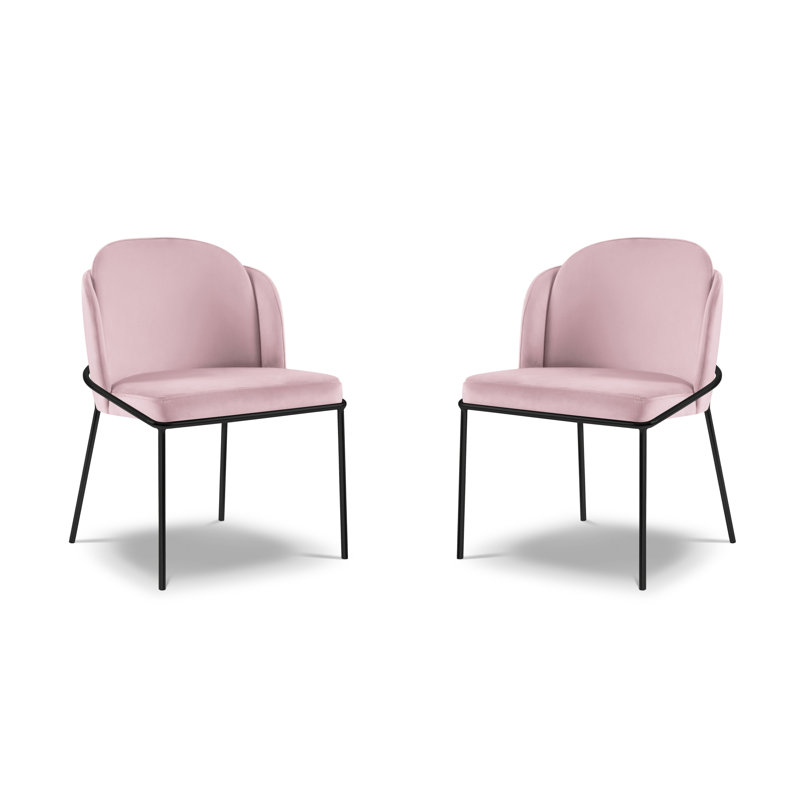 Alcie Upholstered Dining Chair, Lavender
