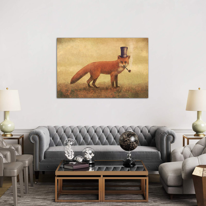 Crazy Like A Fox by Terry Fan - Wrapped Canvas Print, 66.04 cm H x 45.72 cm W x 1.91 cm D
