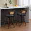 Ensemble de 2 tabourets de bar pivotants de style Mid-Century de 26 po pour îlot de cuisine-2096100884-2096100888
