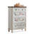 White Solid Wood Accent Cabinet
