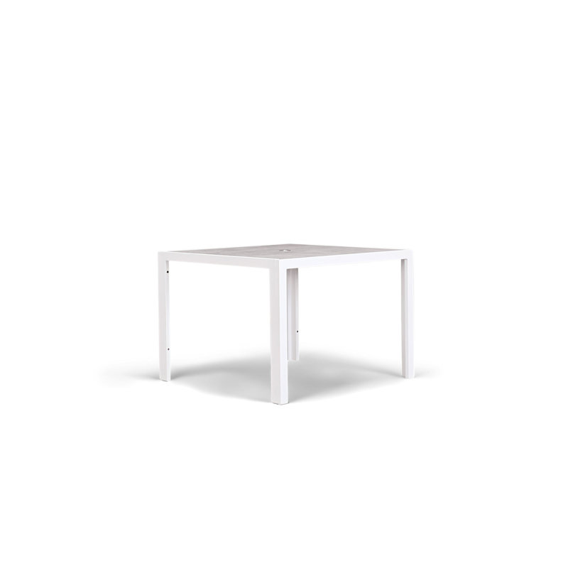 Staple Outdoor Square Dining Table, 29.5" H x 41" L x 41" D, Black