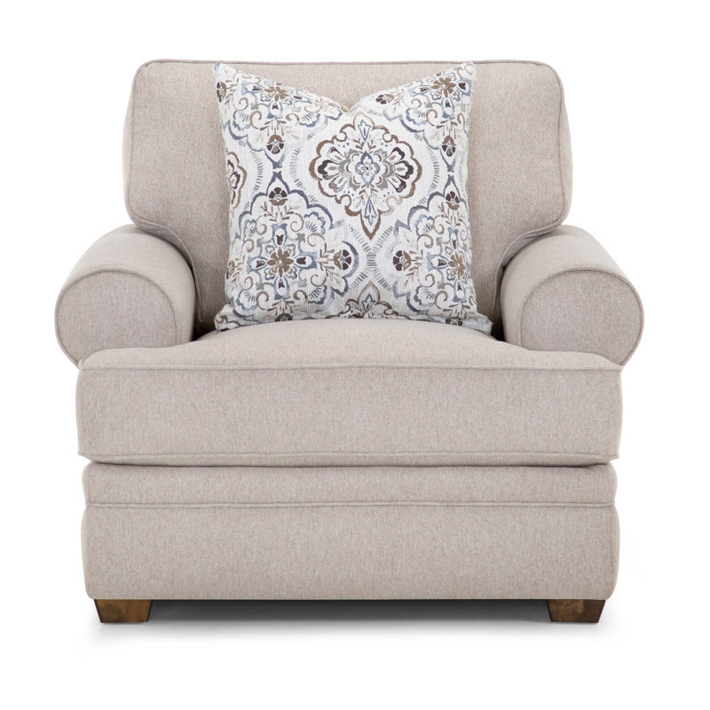 Mascoutah Upholstered Armchair, Light Tan 100% Polyester