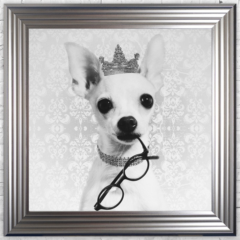 Single Picture Frame Print, 55cm H x 55cm W, White Framed