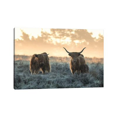 Three Highlanders by Jaap Van Den - Wrapped Canvas Gallery-Wrapped Canvas Giclée