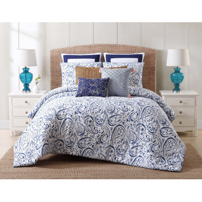 Indienne Paisley Coastal Cotton Paisley Duvet Cover