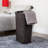  50L Slim Laundry Hamper, Clothes Basket, Lid, Plastic-49635342-127321048