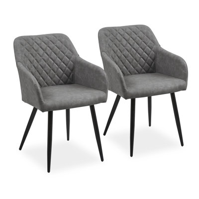 49cm H Upholstered Metal Armchair