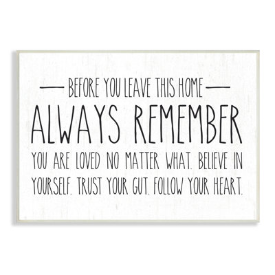 " Follow Your Heart Motivational Quote Casual Phrase "