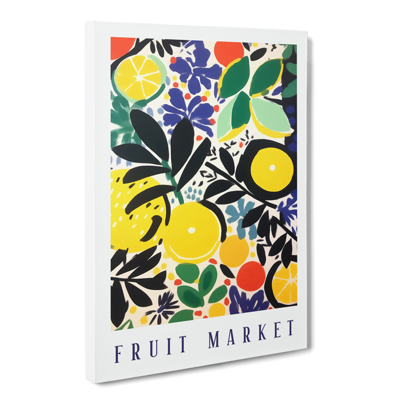 XMKTMKT-353 Fruit Market Exhibition Lemon Vol.4 - Wrapped Canvas Print, 50cm H x 35cm W x 3cm D