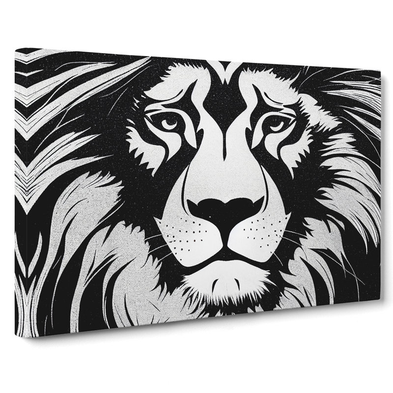 A Remarkable Lion - Wrapped Canvas