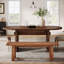63-Inch Oval Solid Wood Executive Desk