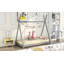 Lit plateforme simple avec structure triangulaire