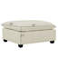 Repose-pieds modulaire contemporain en tissu Chenille