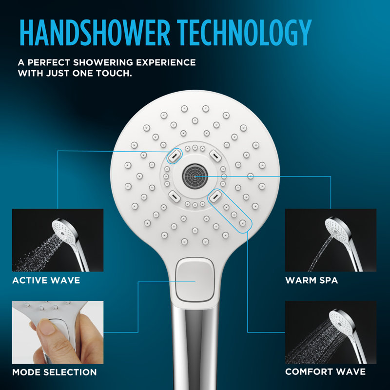 G Series Massage/Jett Handheld Shower Head, Polished Chrome