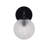 Prismatic 1-Light Wall Sconce - Black-230865152