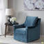 Fauteuil pivotant Deanna, fauteuil d'appoint pivotant rembourré