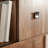 Hutch With Hidden Storage, Brown Finish