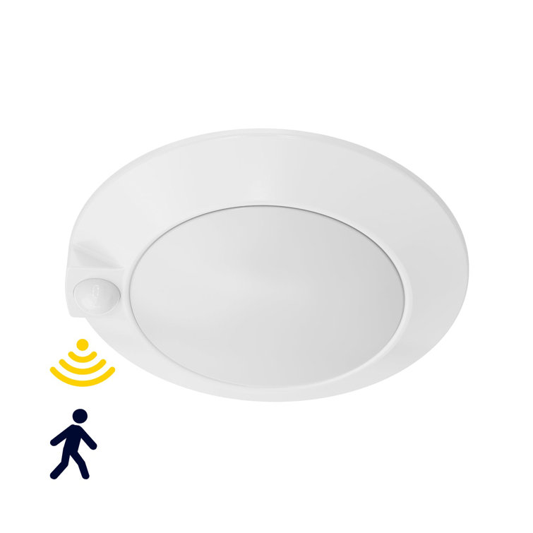 Jajin 6 Inch Dimmable LED Flush Mount Disk Light with Motion Sensor for Bedroom,Garage