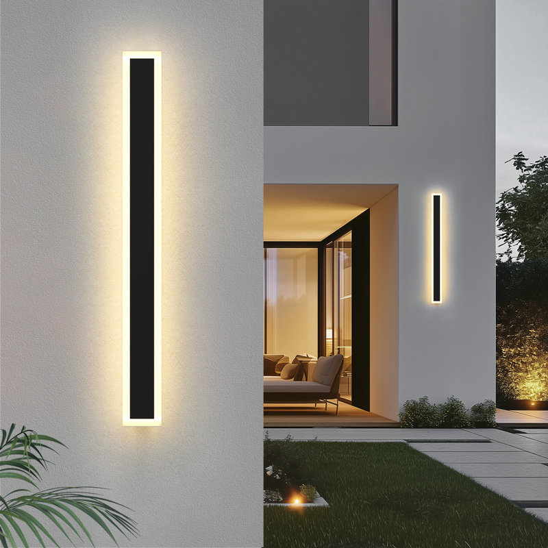 2 Pack IP67 Linear LED Outdoor Wall Light Bar Sconces, 43.30" H x 3.10" W x 1.70" D