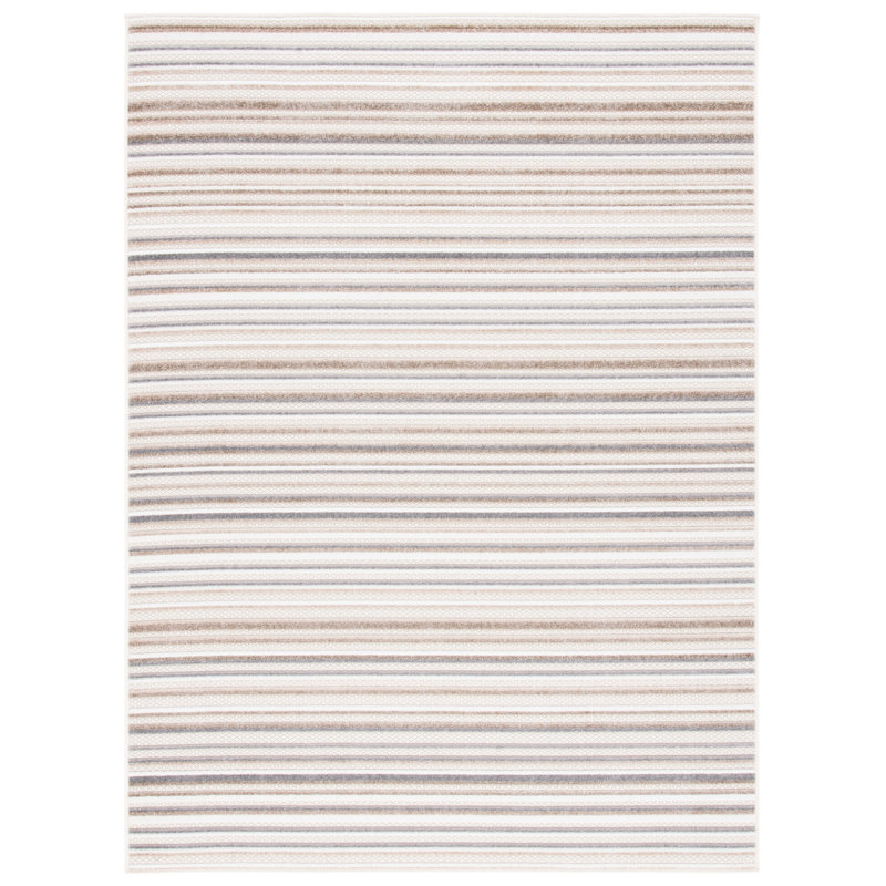 Tapis d'intérieur / extérieur à rayures Mcknight Performance, Rectangle 5 pi 3 po x 7 pi 6 po