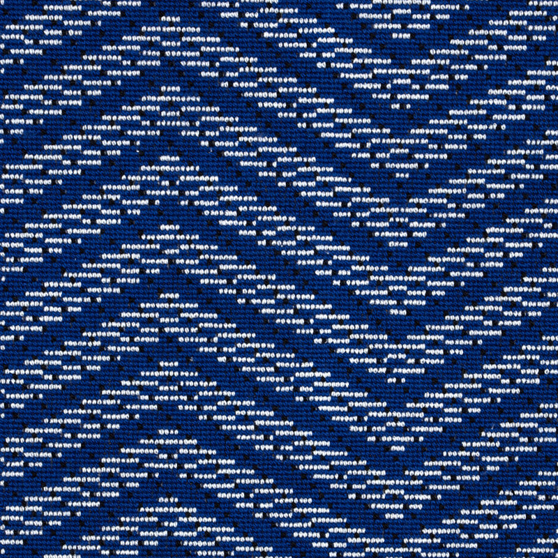 Tissu épinglé brun Schumacher x Stephanie Seal, Cobalt; cobalt