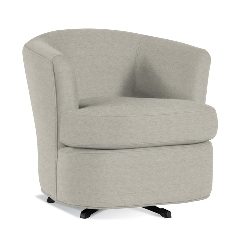 Swivel Barrel Chair, Flower Blossom; 0587-41