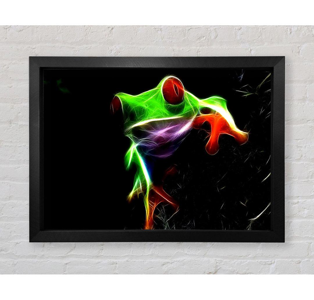 Frosch Blaze Gerahmter Druck Wandkunst