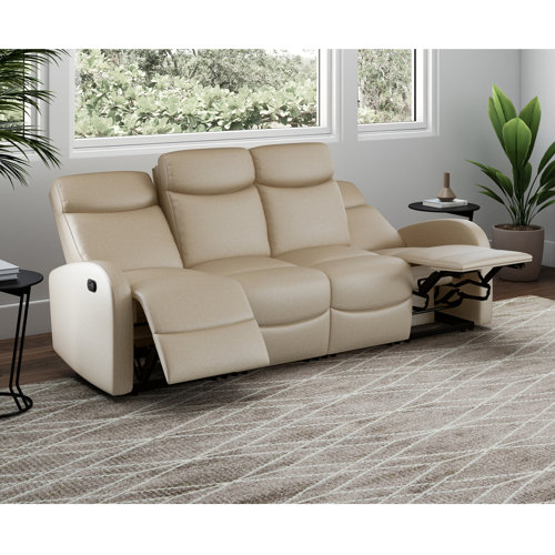 Latitude Run 90.5'' Upholstered Reclining Sofa | Wayfair