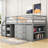 Jametrius 3 Drawer Loft Bed with Built-in-Desk by Harriet Bee-688414895-688483819
