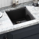 Signature Hardware Totten 17''  Single Bowl Granite Undermount Kitchen Sink