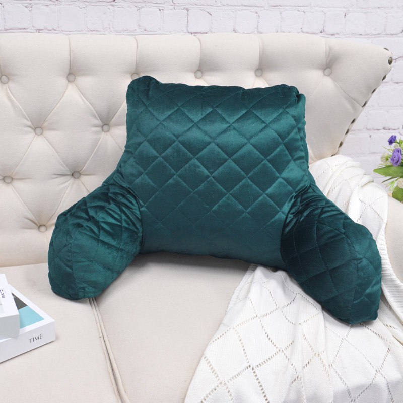 Velvet Throw Pillow Cover & Insert, Sea Pine