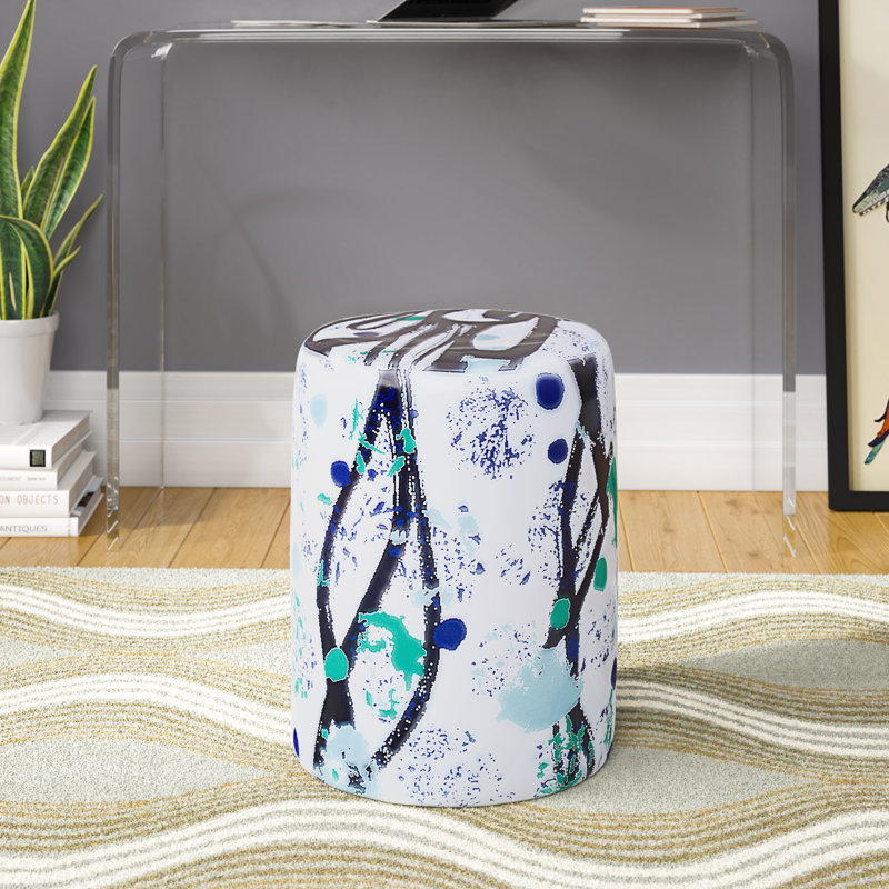 Alixander Ceramic Accent Stool