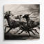 «Dogs Scottish Deerhound», art mural sur toile noire-2144763923