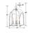 Luman 4 - Light Polished Chrome Lantern Pendant