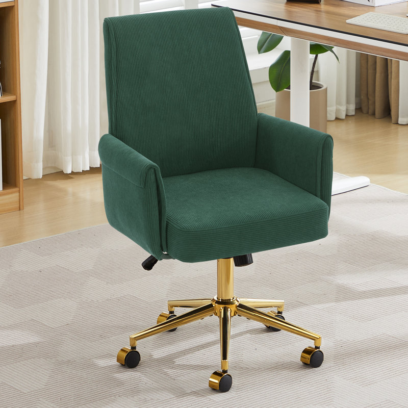 La chaise de bureau relevable à dossier moyen, en tissu rayé et ergonomique, est un excellent choix pour travailler, étudier ou se détendre. La conception à dossier moyen offre une meilleure expérience d'assise. Vert