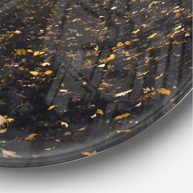 Horloge murale moderne Dark Spooky Misty Wild Forest, Moyen