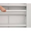 Armoire à chaussures moderne à double porte minimaliste avec portes réglables en maille et armoire de rangement à haut pied creux, compatible avec les aspirateurs robotiques-121296747
